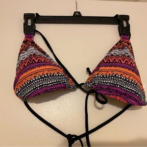 Multi-colored bathing suit top